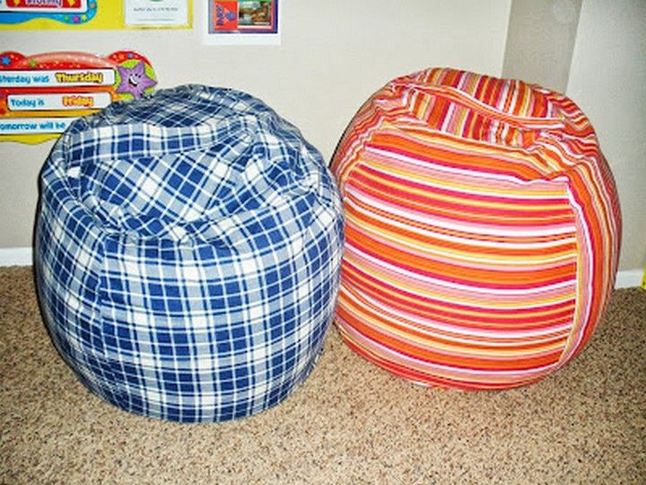 DIY Rollie Pollie Bean Bag Chairs