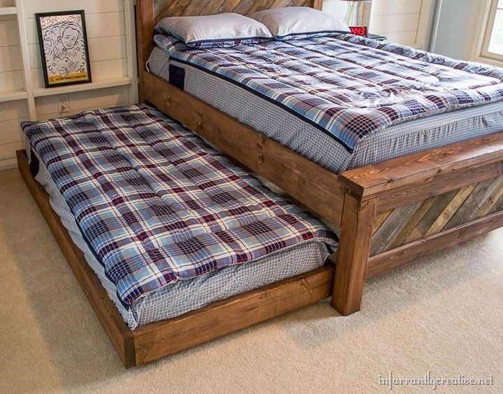 DIY Rolling Trundle Bed Plan