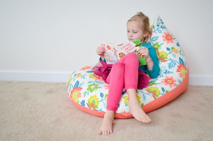 DIY Sew A Kids Bean Bag Chair In 30 Minutes