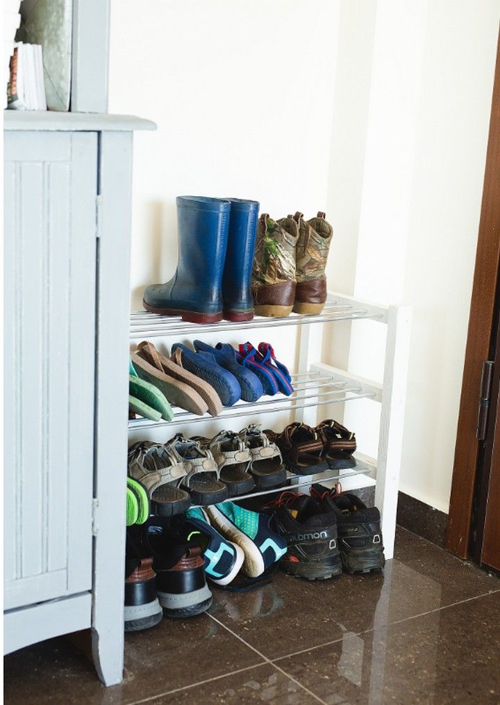 DIY Shoe Rack Space-saving For Small Spaces