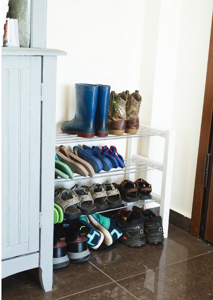 15 DIY Shoe Rack Ideas For Small Spaces - All Sands