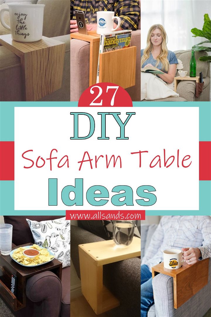 DIY Sofa Arm Table Ideas 1