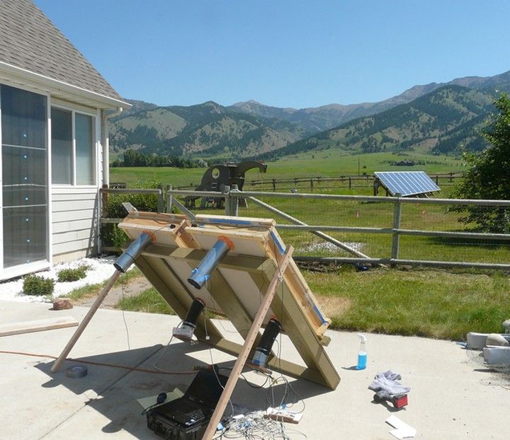 DIY Solar Air Heating Collectors