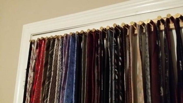 DIY Spent Ammo Tie Rack