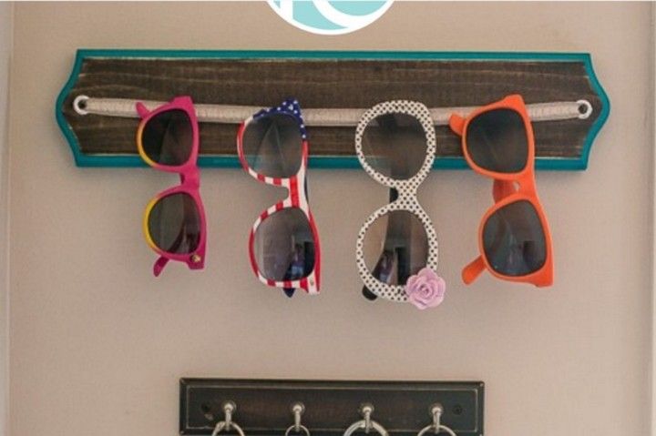 DIY Sunglass Organization