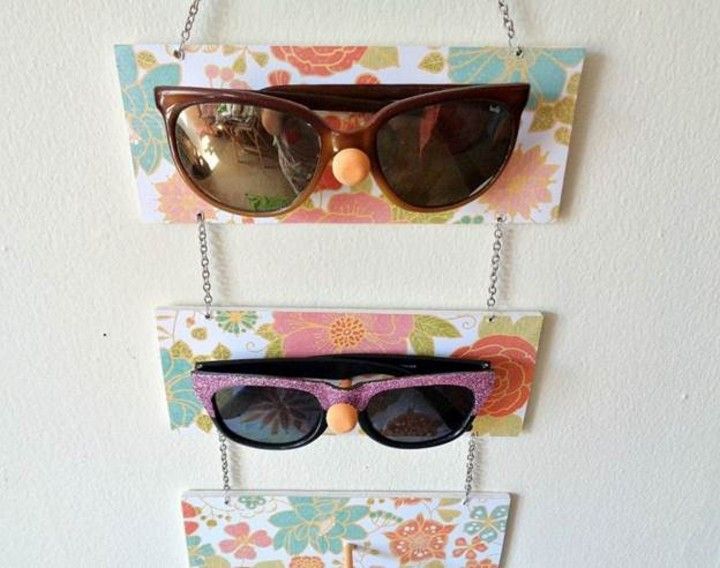 DIY Sunglasses Holder