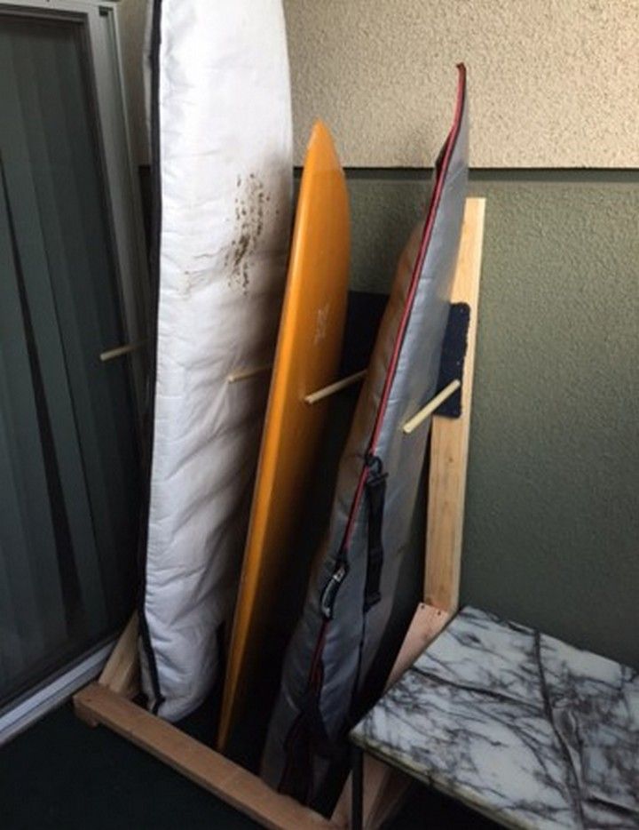 DIY Surf Rack For Under Fifty Bucks