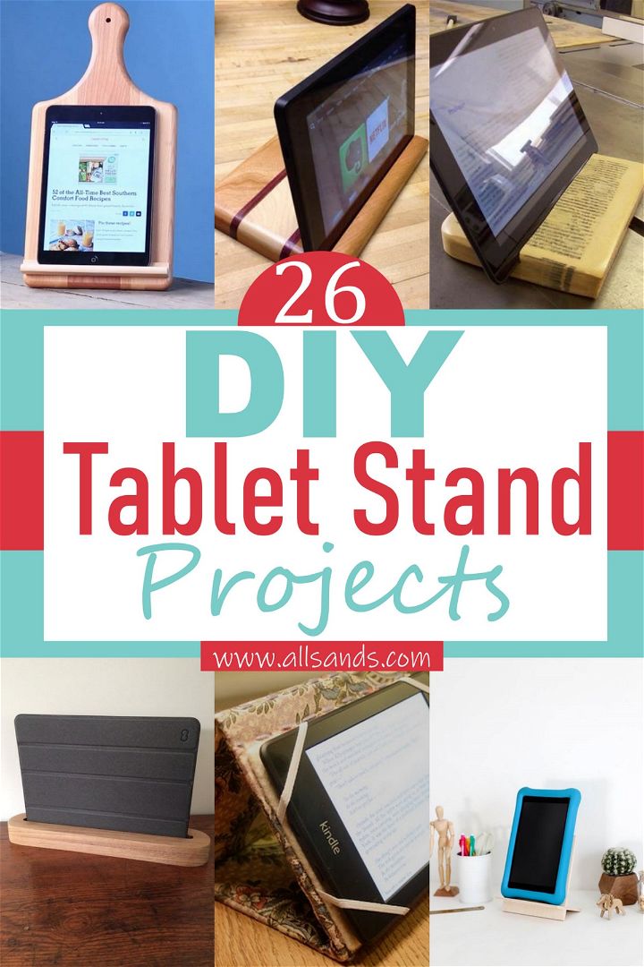 26 DIY Tablet Stand Projects For Kitchen And Study Room