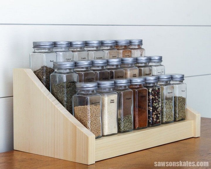 DIY Tiered Spice Rack