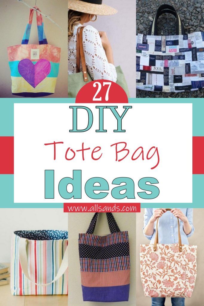 27 DIY Tote Bag Ideas For Ladies - All Sands