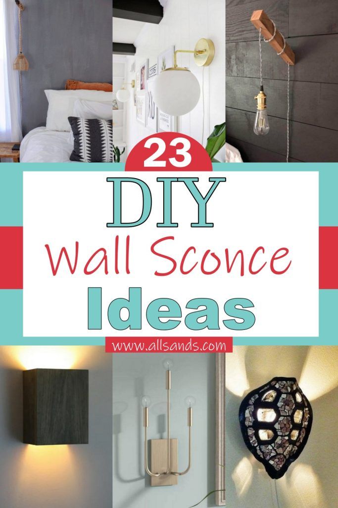 23 DIY Wall Sconce Ideas For Adding Elegancy Indoor - All Sands