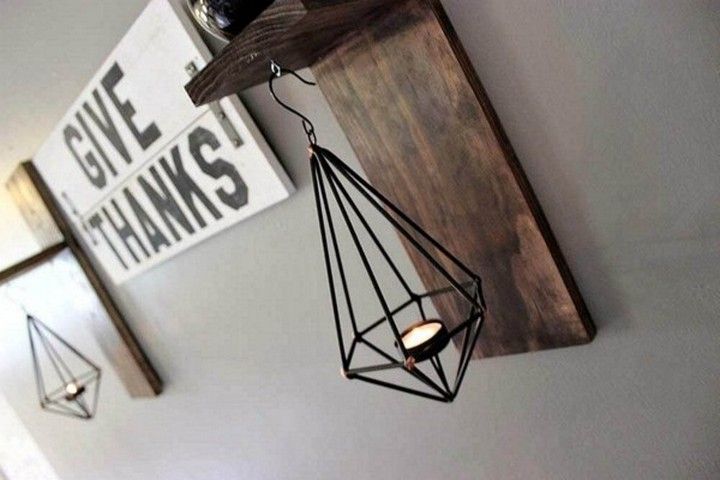 Easy to make hanging sconce 
