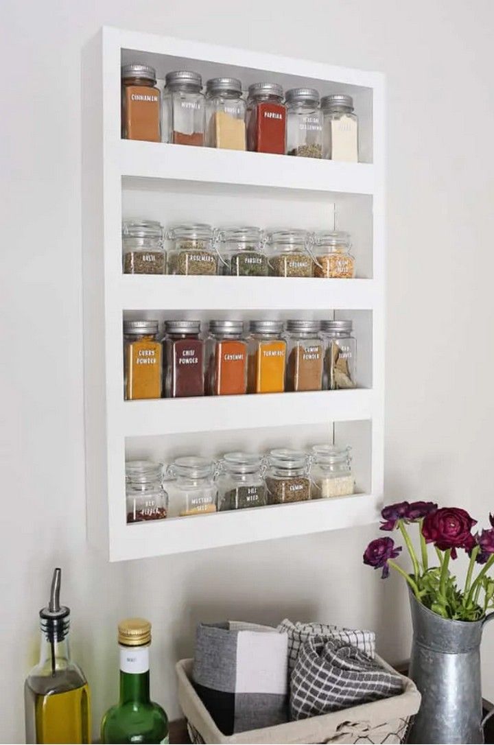 DIY Wall Spice Rack