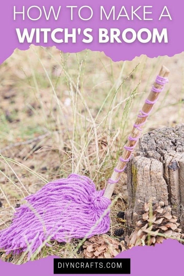 DIY Witch Broom For Decoration