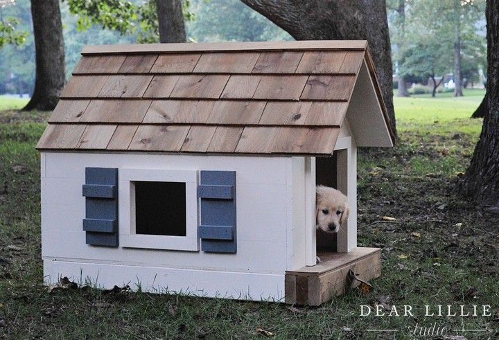 DIY Wooden Doghouse Tutorial
