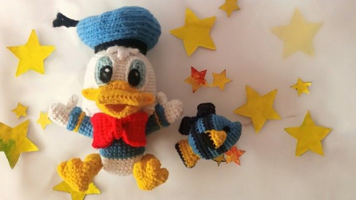 Donald Duck Amigurumi Free Pattern