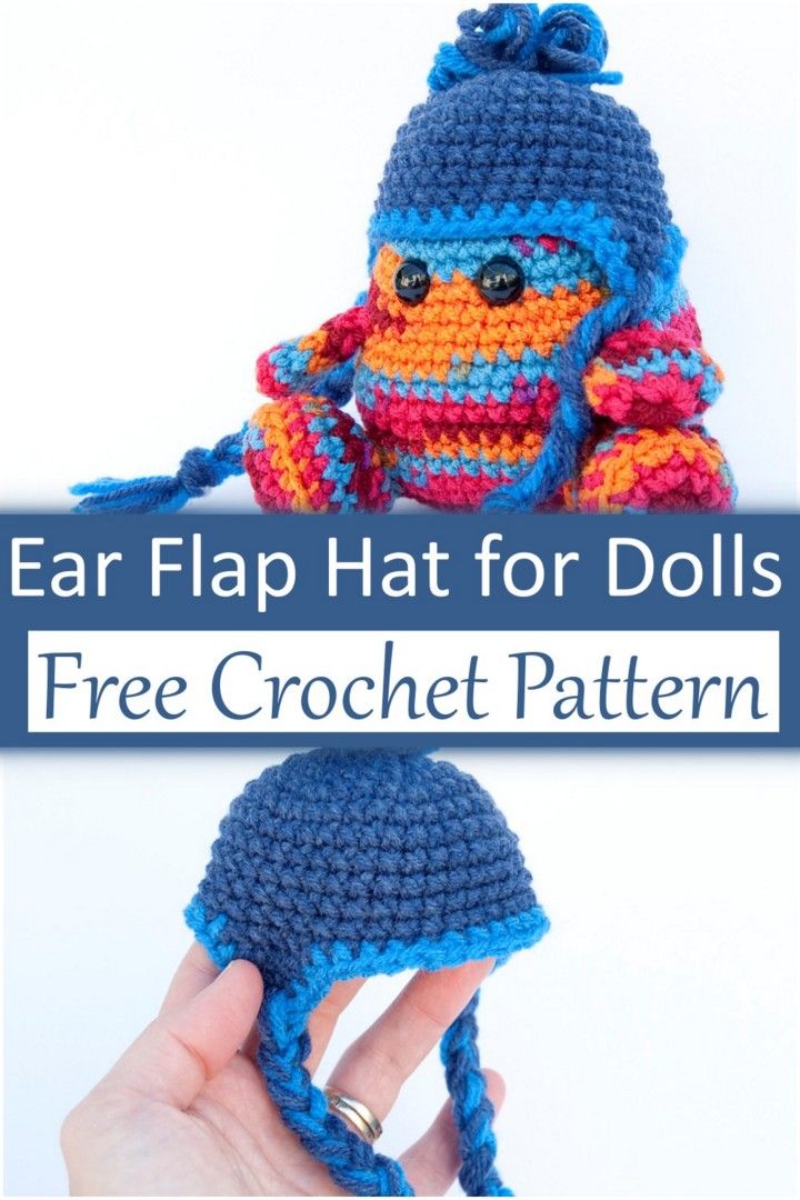 Ear Flap Hat for Dolls