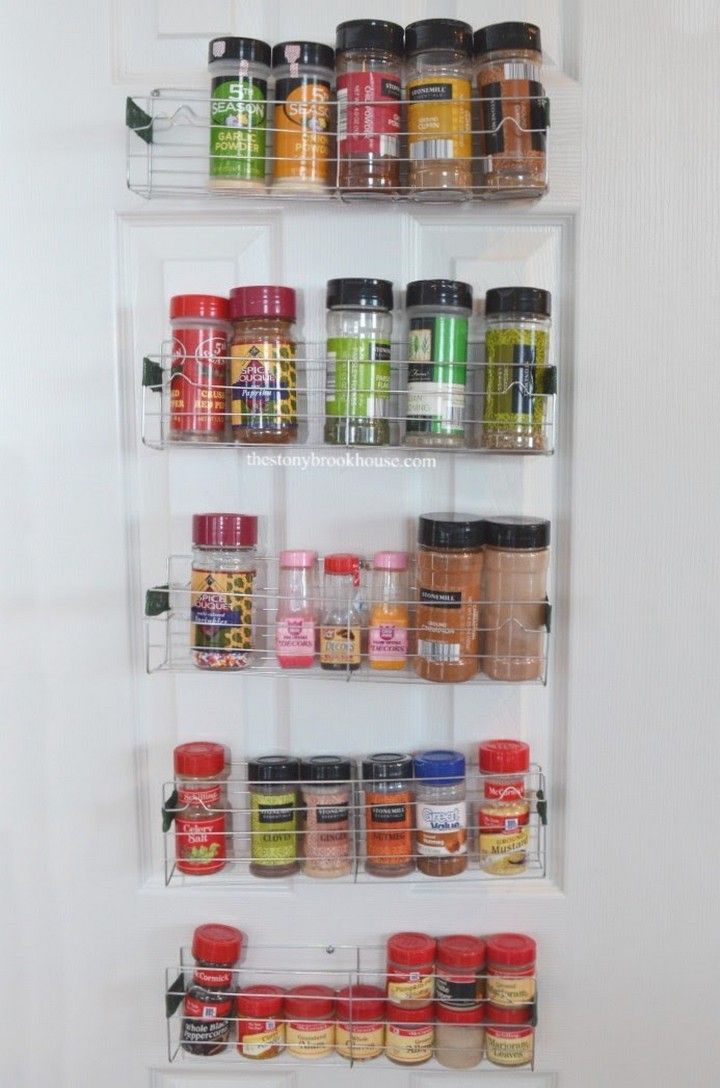 Easy $1 DIY Spice Racks