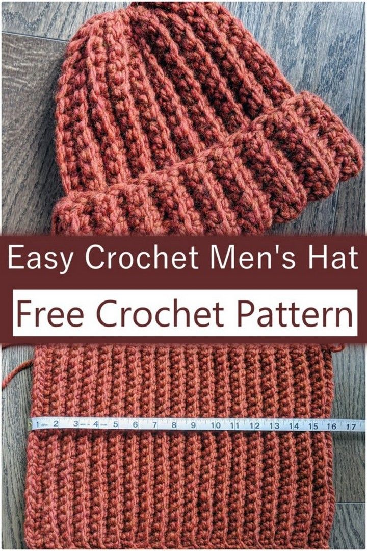 Easy Crochet Men's Hat