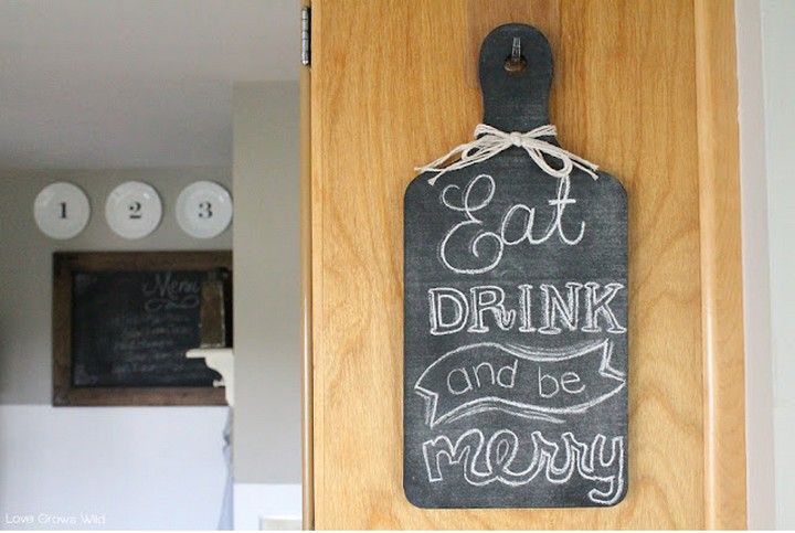 Easy DIY Kitchen Chalkboard