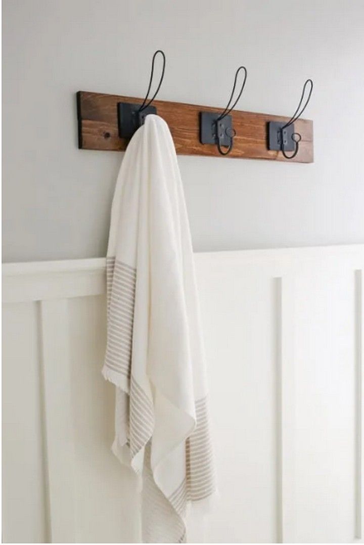 Farmhouse Style DIY Towel Rack