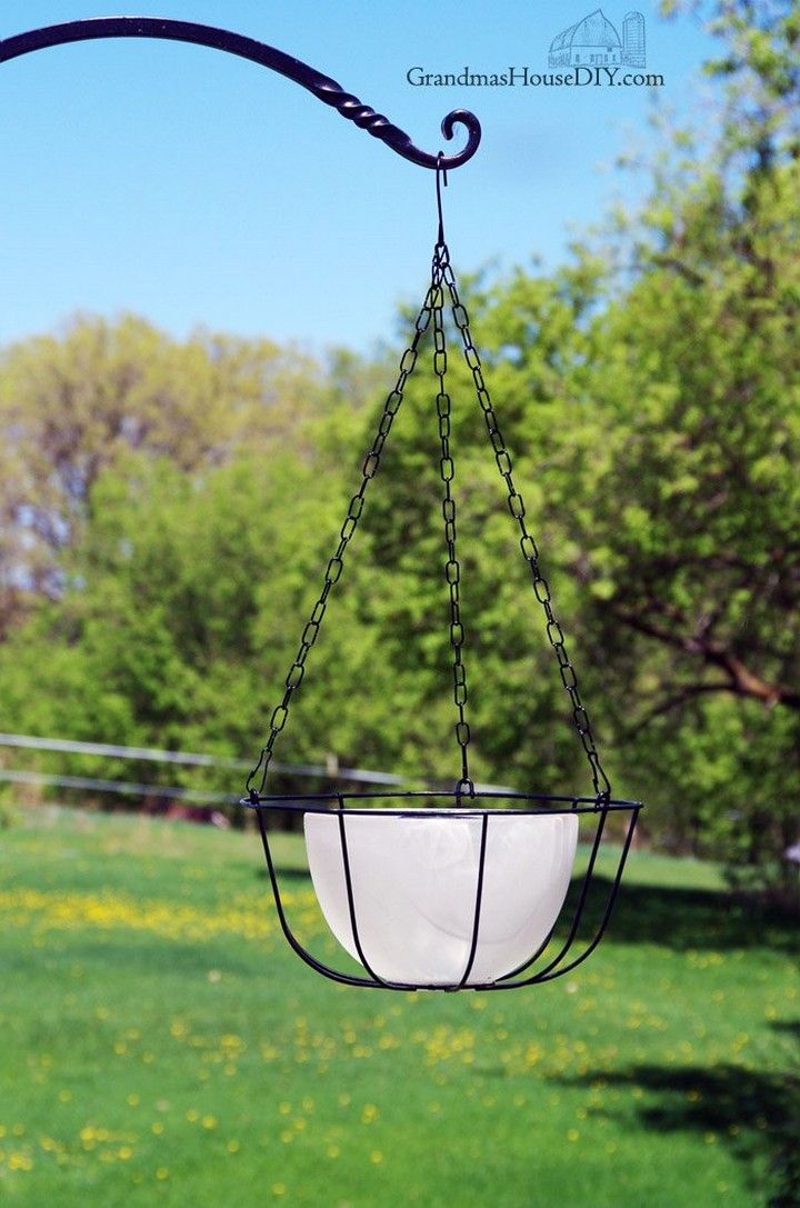 Hanging Solar Light Using Glass Chandelier Bowls And Dollar Store Items