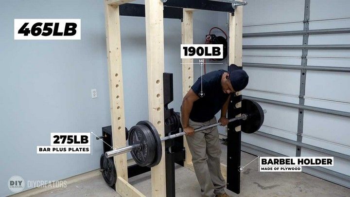 Homemade Power Rack Gym