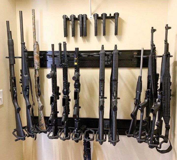 12 DIY Gun Rack Ideas For Hunter To Organize Their Weapons - All Sands