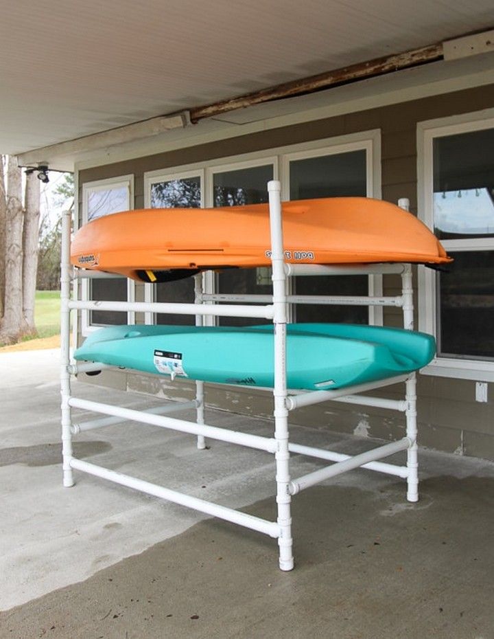 How To Build A Kayak Rack Out Of Pvc