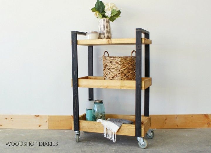 How To Build A Rolling Storage Cart