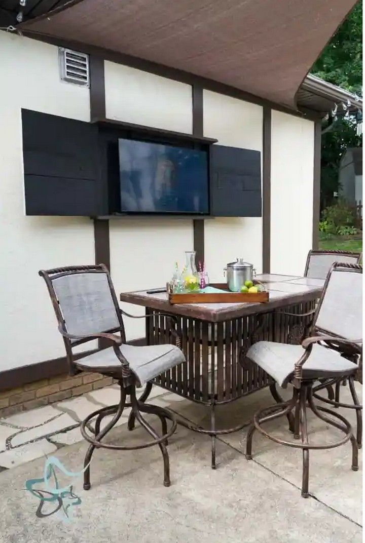 12 Best DIY Outdoor Tv Cabinet Ideas All Sands   How To Build An Easy DIY Weatherproof Outdoor Tv Cabinet 