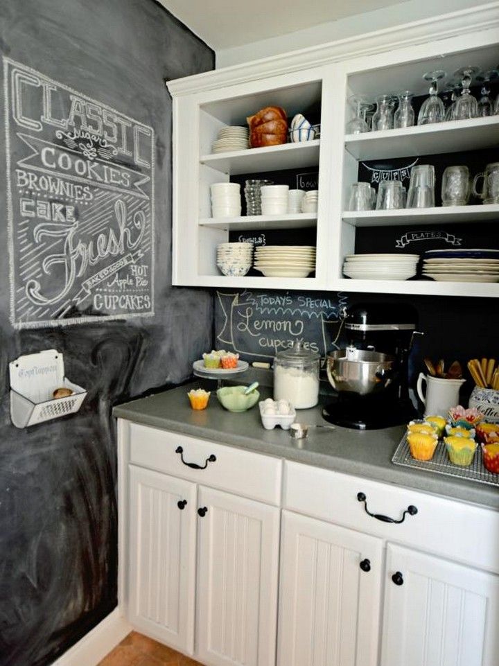 How To Create A Chalkboard Kitchen Backsplash