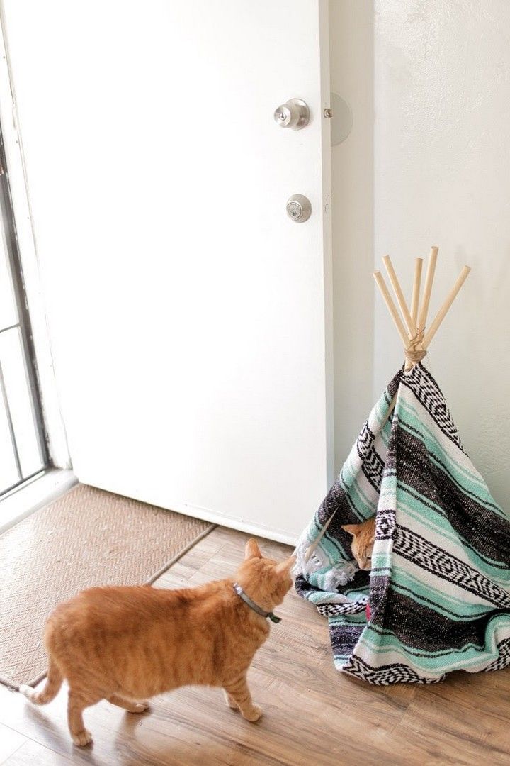 How To Make A Cat Teepee