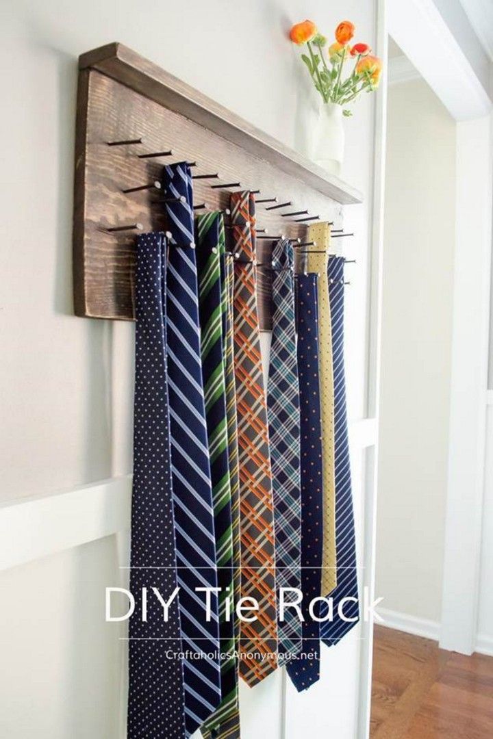 How To Make A DIY Tie Rack