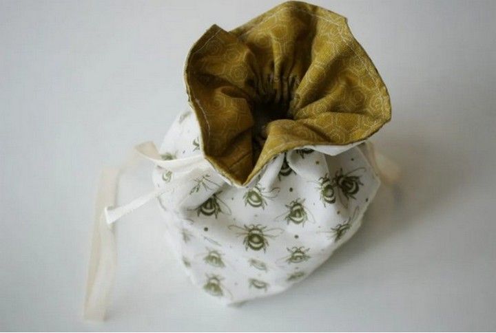 How To Make A Fully Lined Drawstring Bag With Boxed Bottom