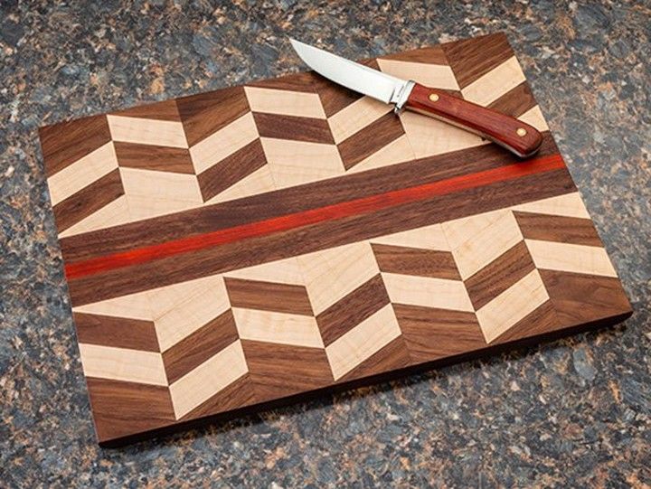 How To Make A Geometric Pattern Cutting Board