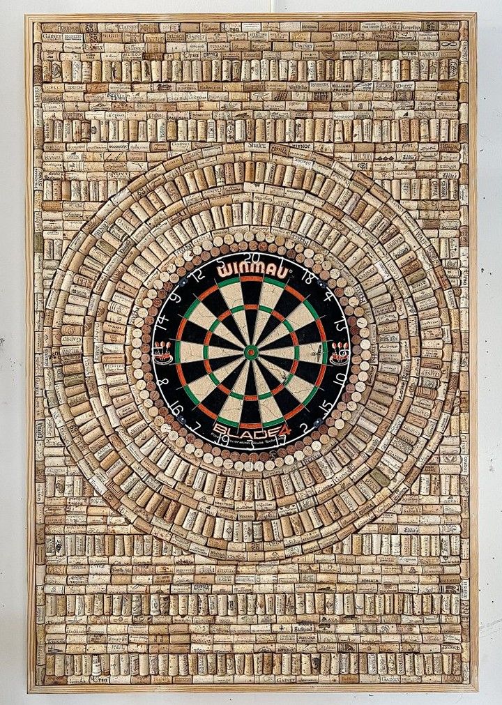 How To Make A Wine Cork Dartboard