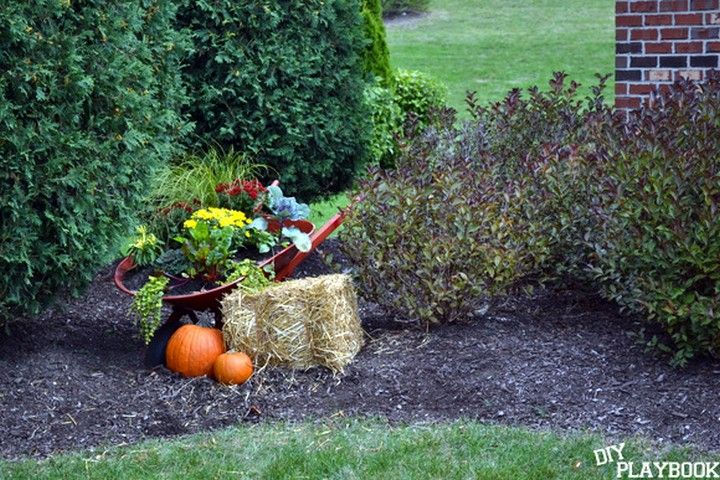 How To Turn An Old Wheelbarrow Into A Fall Planter