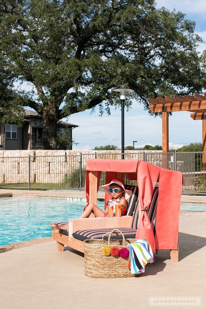 Kids Outdoor Double Lounge Chair