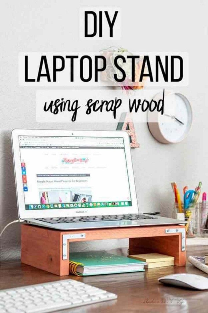 Laptop Stand DIY Using Scrap Wood