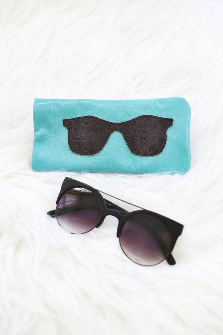 Leather Sunglasses Holder DIY