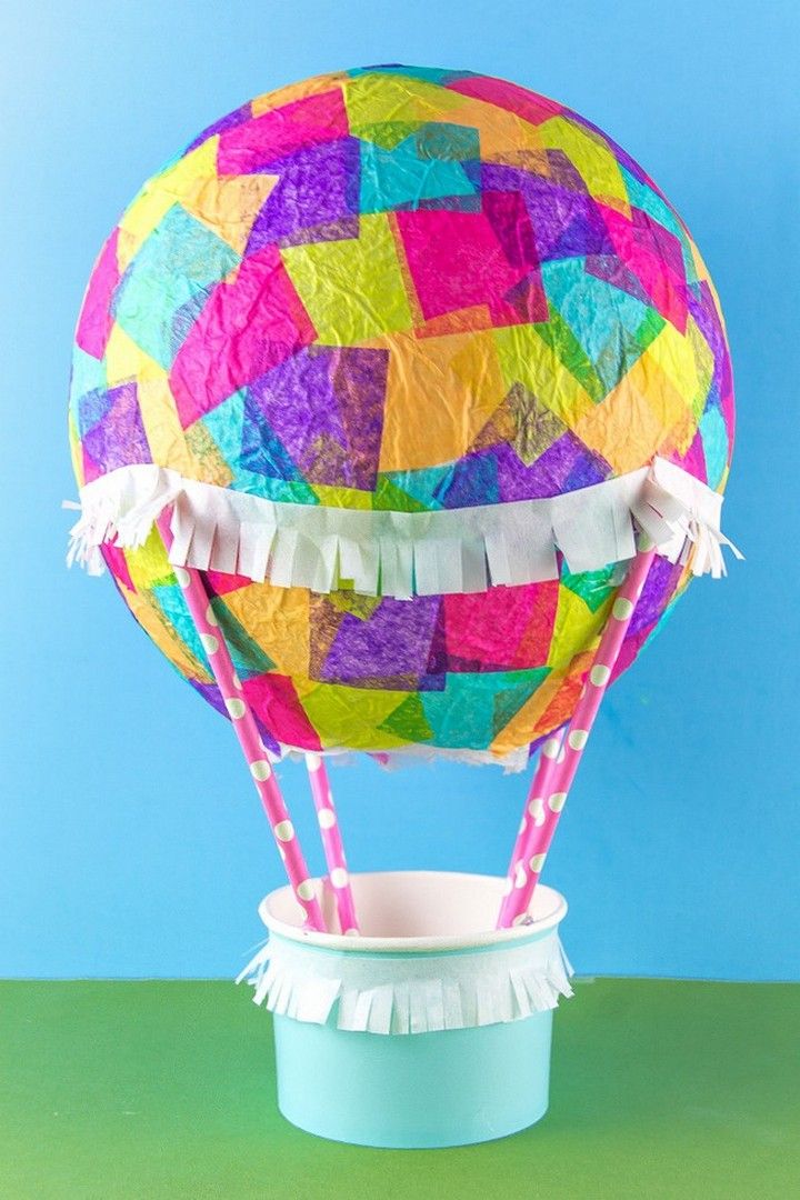 Let's Make A Tissue Paper Hot Air Balloon