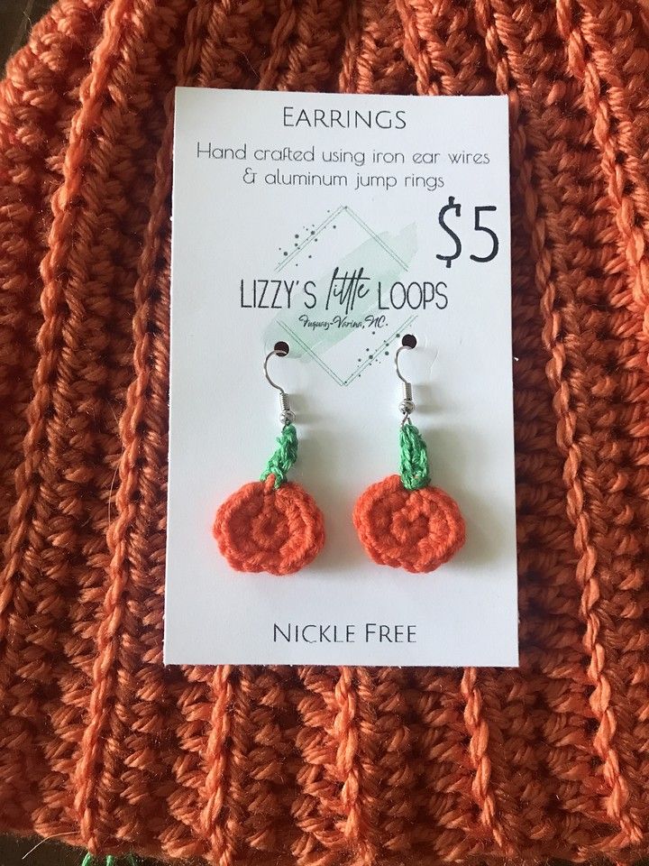Lizzy's Earrings autumn themed