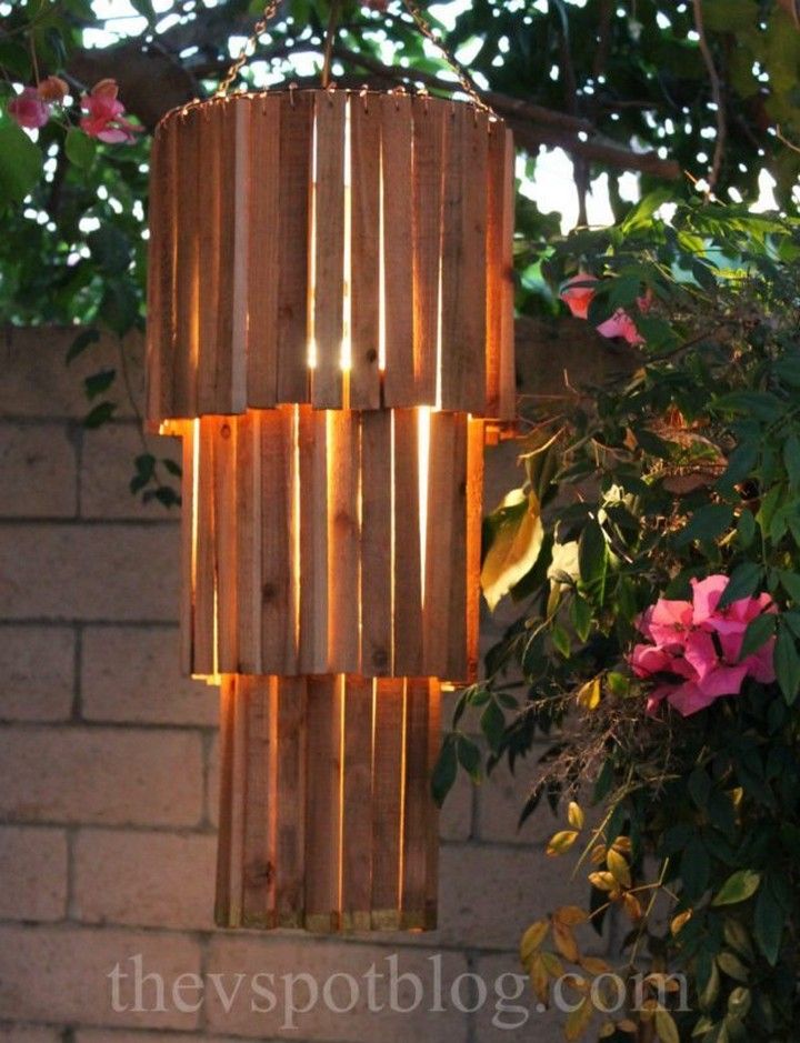 Make An Outdoor Rustic Chandelier