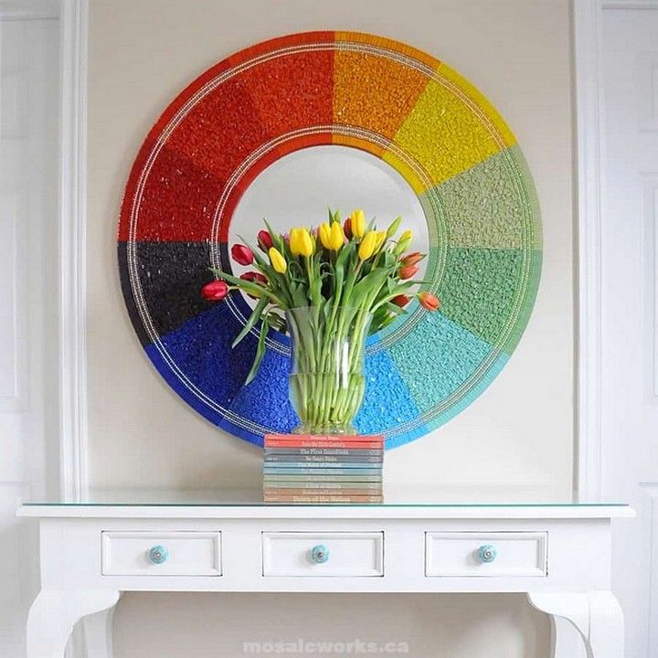 Mosaic Color Wheel Frame