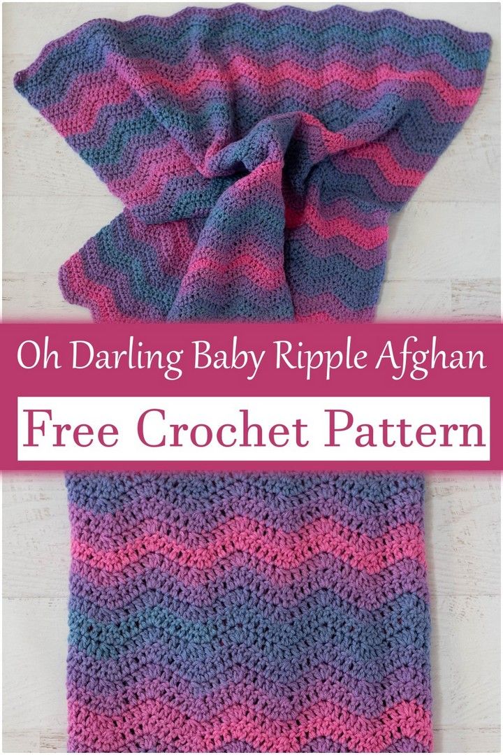 Oh Darling Baby Ripple Afghan