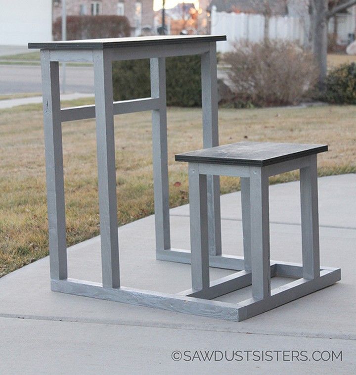 Old Fashioned Student Desk With A Modern Twist