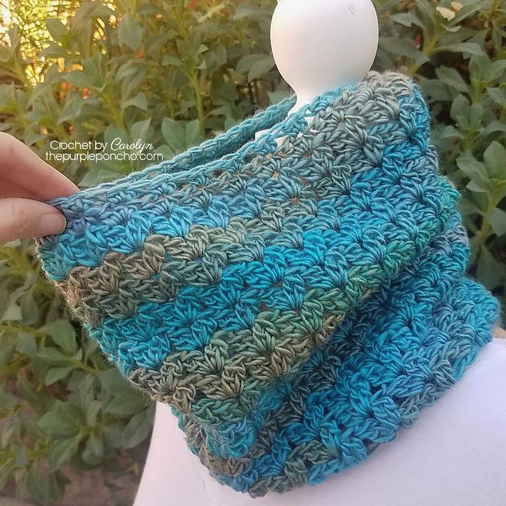 One Skein Shell neck wrap 