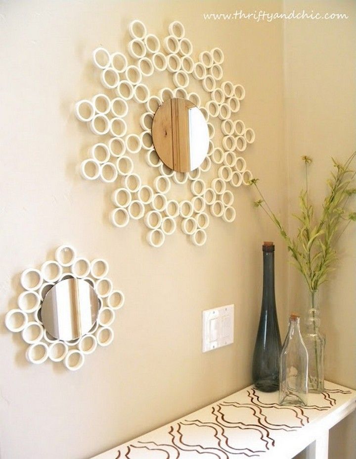 PVC Pipe Mirror Frame