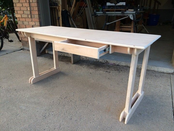 Plywood Student Desk